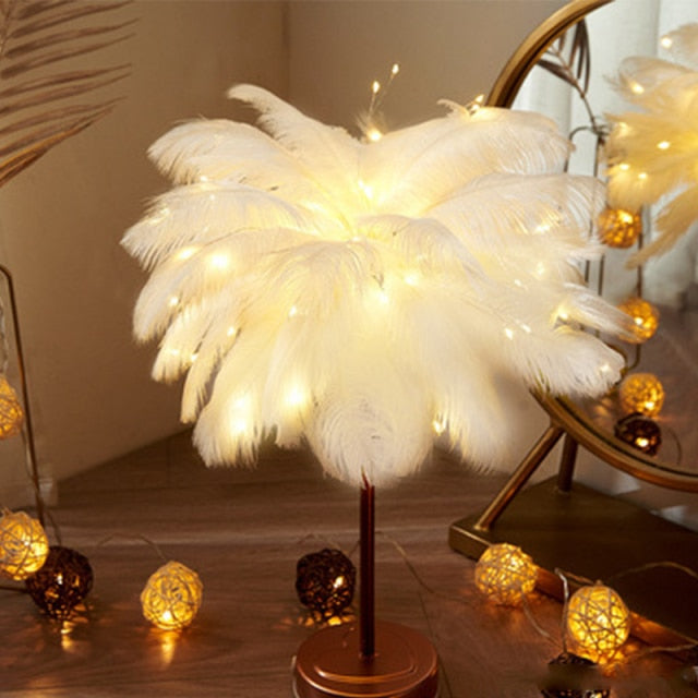 Feather Palm Creative Table Lamp | Kalsten