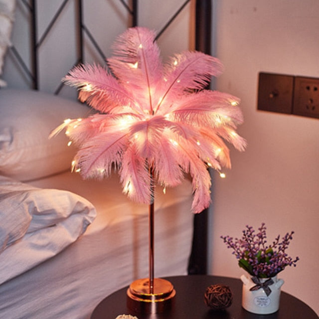 Feather Palm Creative Table Lamp | Kalsten