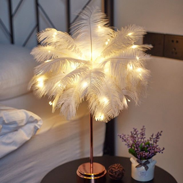Feather Palm Creative Table Lamp | Kalsten