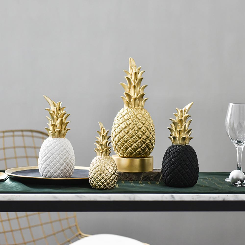 Skanto | PineLux Glittering Pineapple Decorative Figurine | Modern Design | Available in 3 Colors & Sizes