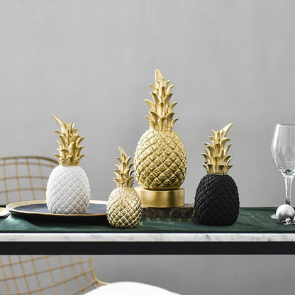 Skanto | PineLux Glittering Pineapple Decorative Figurine | Modern Design | Available in 3 Colors & Sizes