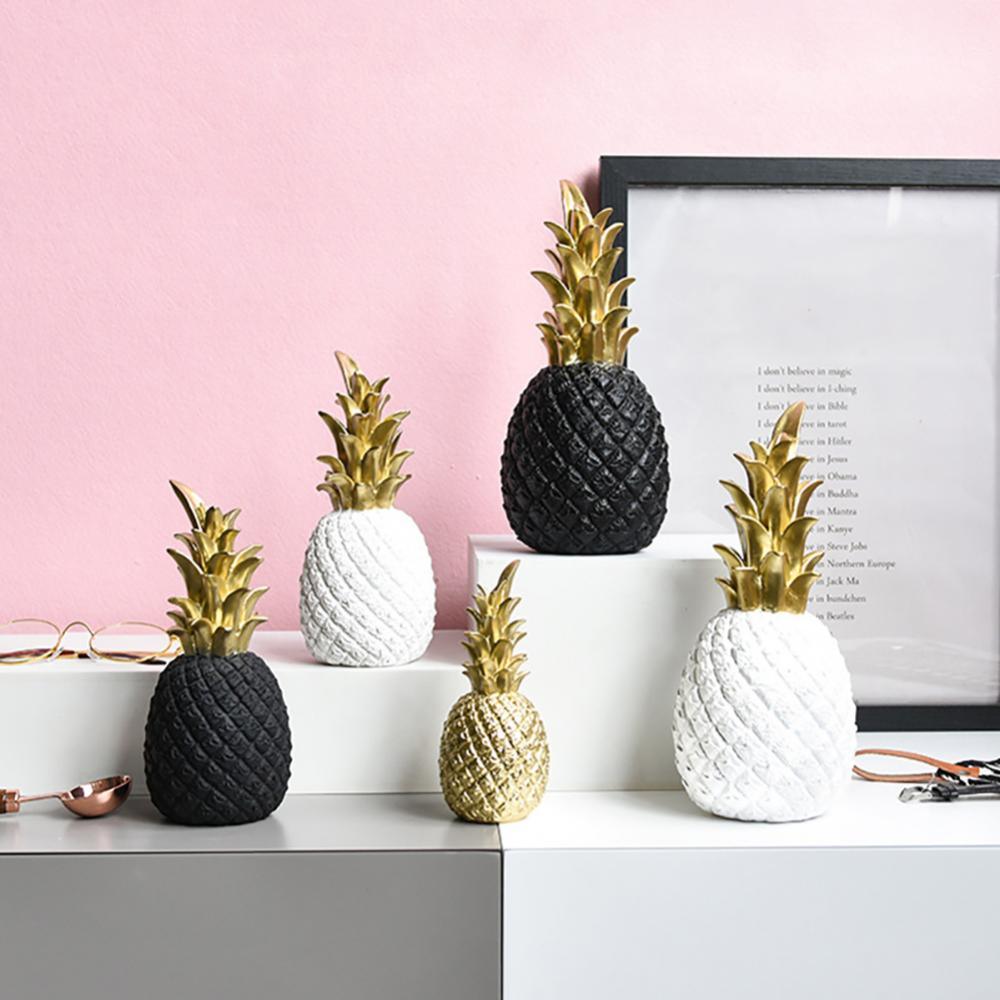 Skanto | PineLux Glittering Pineapple Decorative Figurine | Modern Design | Available in 3 Colors & Sizes