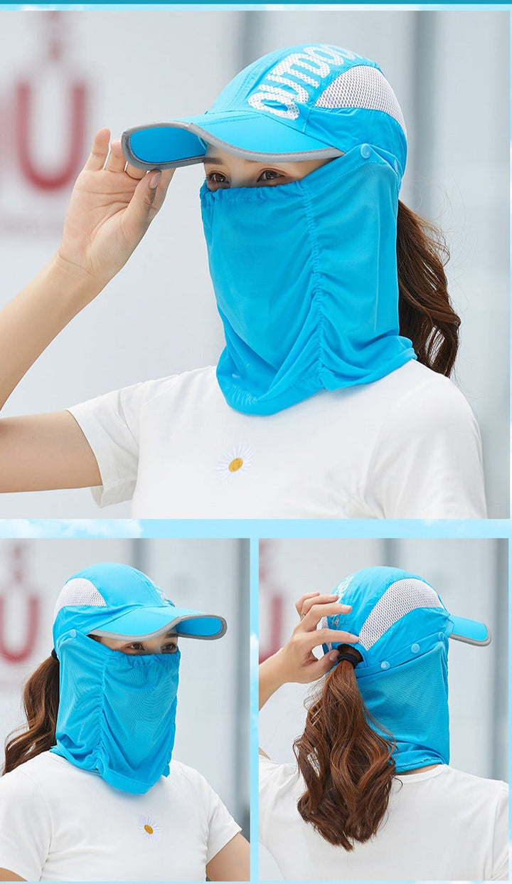 Anti-Ultraviolet Outdoor Breathable Summer Mask Hat | Kalsten