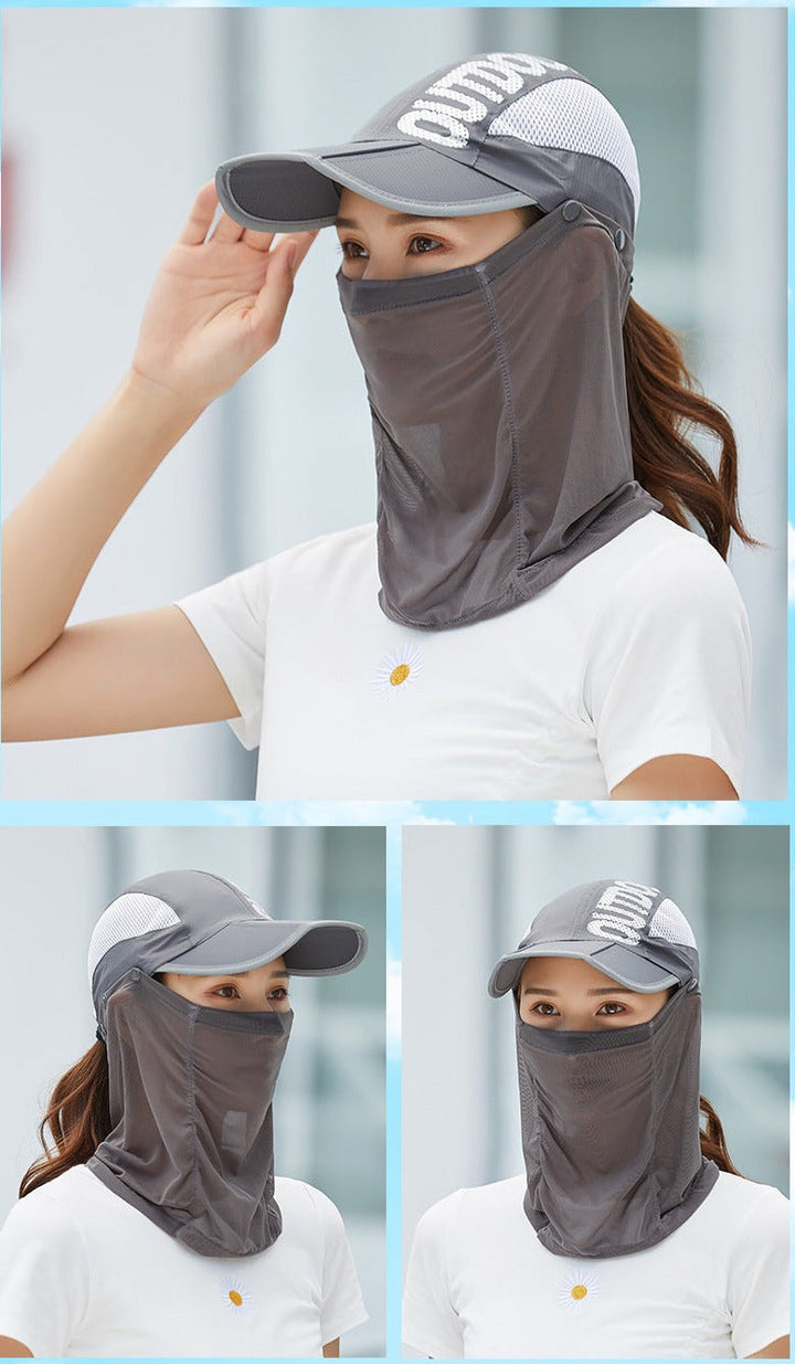 Anti-Ultraviolet Outdoor Breathable Summer Mask Hat | Kalsten