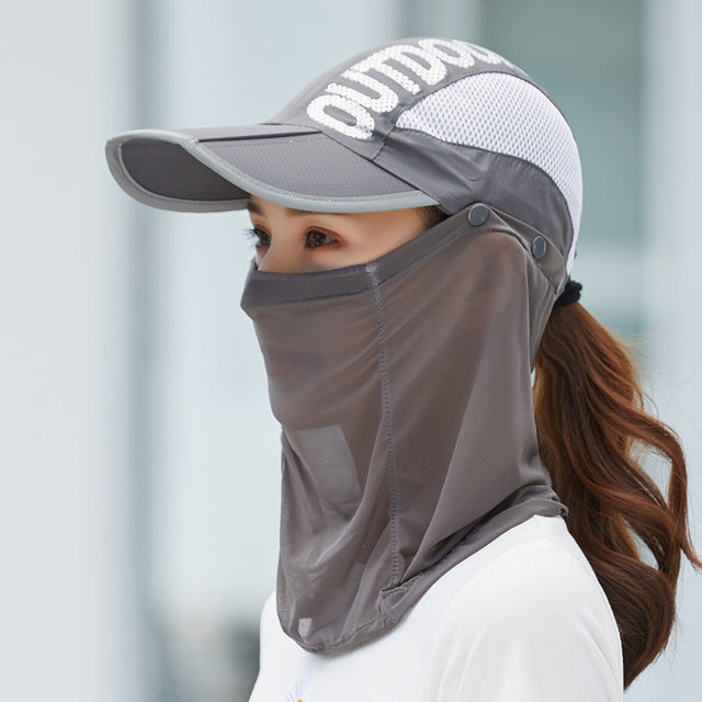 Anti-Ultraviolet Outdoor Breathable Summer Mask Hat | Kalsten