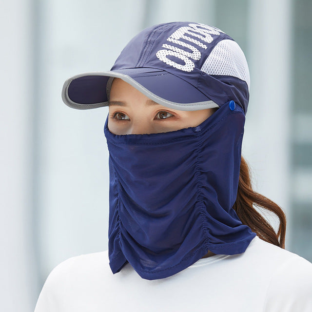 Anti-Ultraviolet Outdoor Breathable Summer Mask Hat | Kalsten