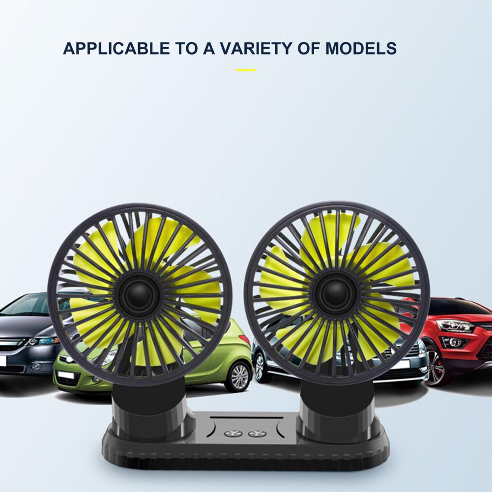 Car Dashboard Double USB Cooling Fan | Kalsten