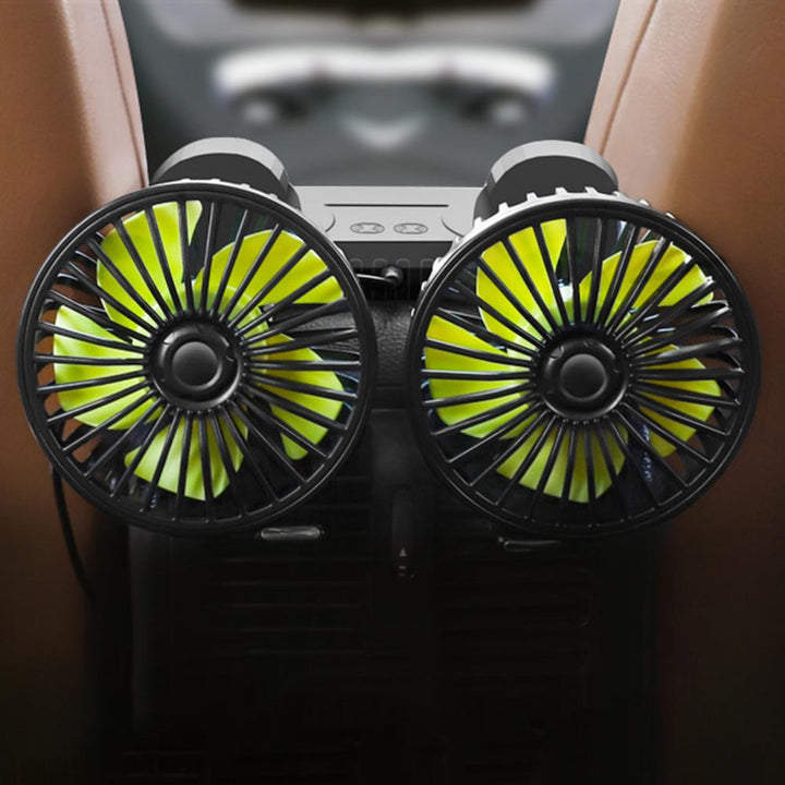 Car Dashboard Double USB Cooling Fan | Kalsten