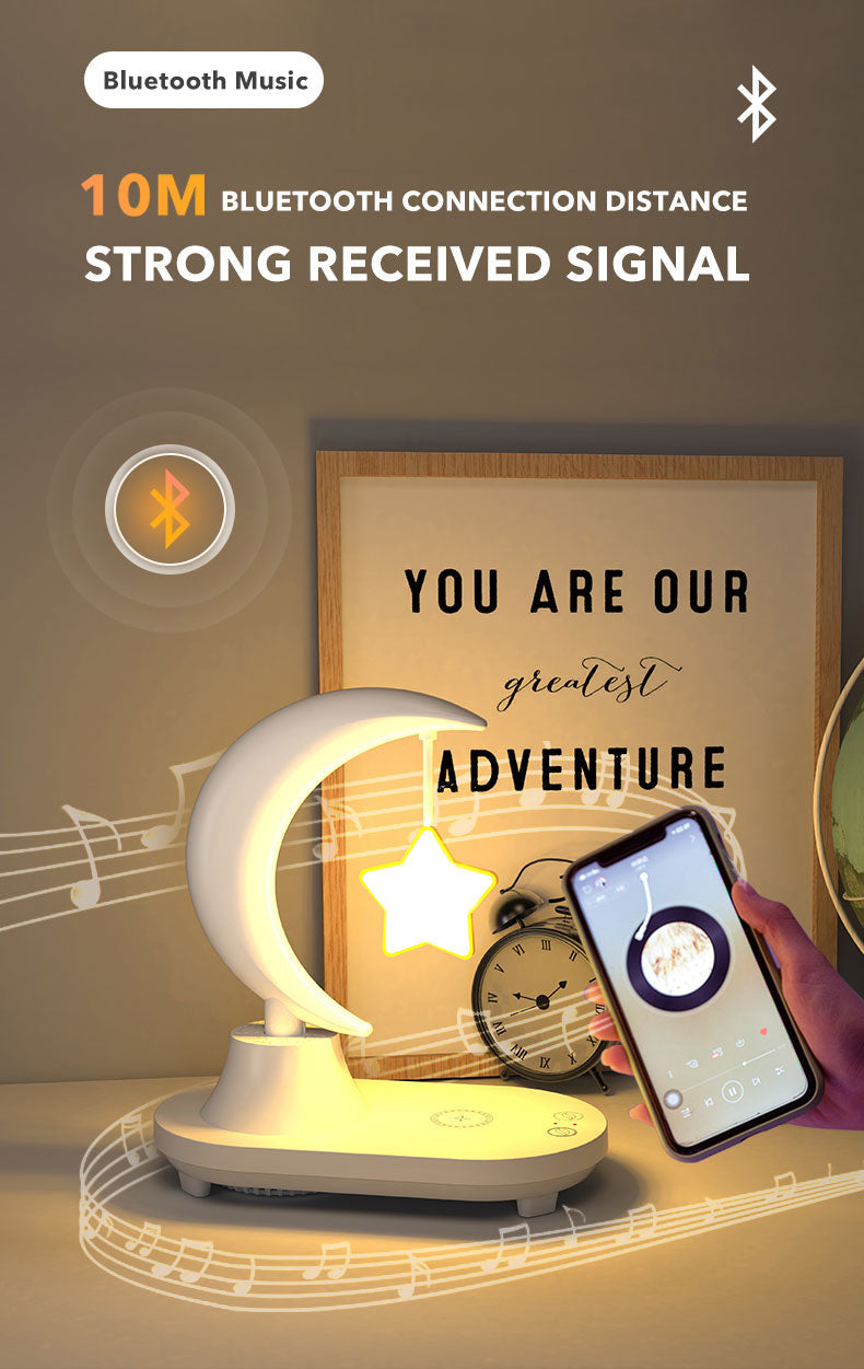 Moon Star Wireless Charging Night Lamp | Kalsten