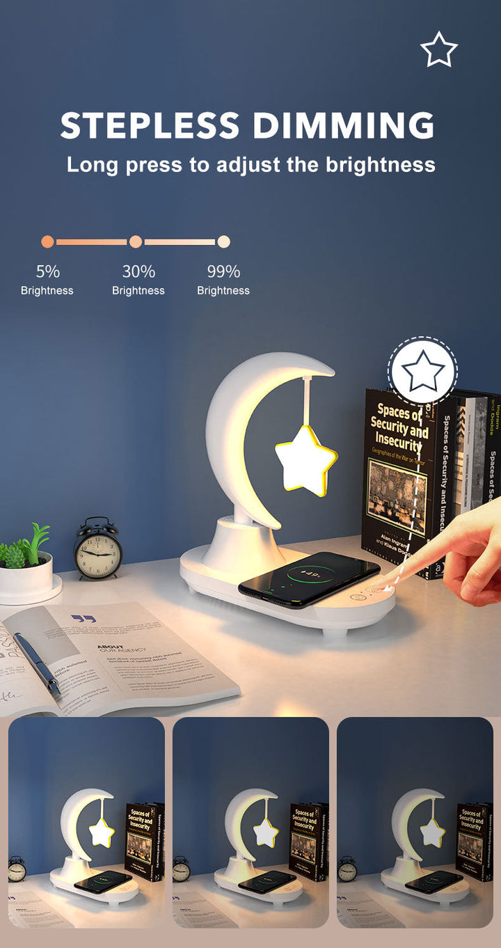 Moon Star Wireless Charging Night Lamp | Kalsten