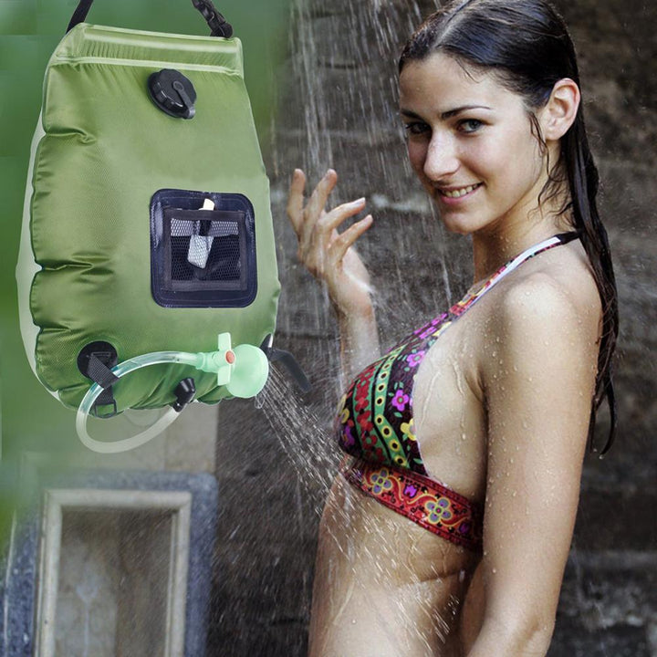 Soar-Powered Portable Travel Heated Shower Bag | Kalsten