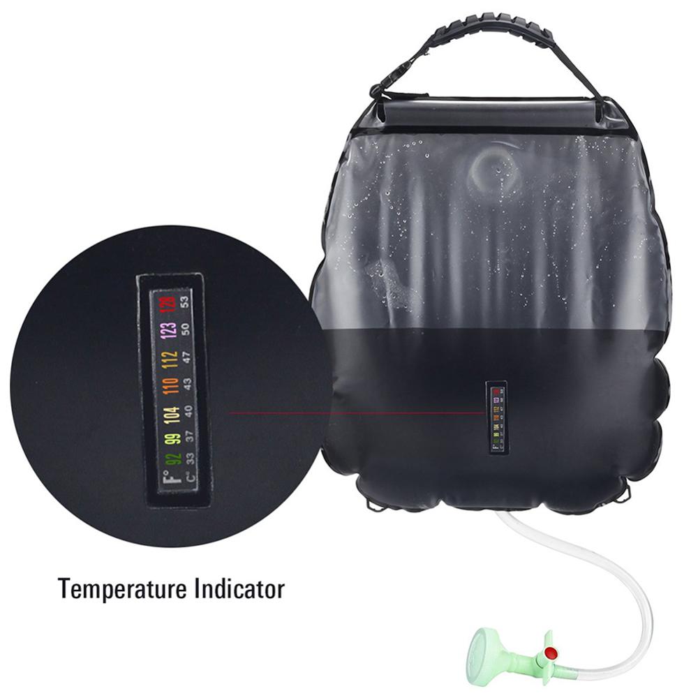 Soar-Powered Portable Travel Heated Shower Bag | Kalsten