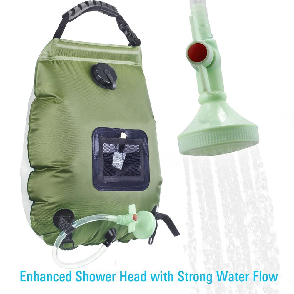 Soar-Powered Portable Travel Heated Shower Bag | Kalsten