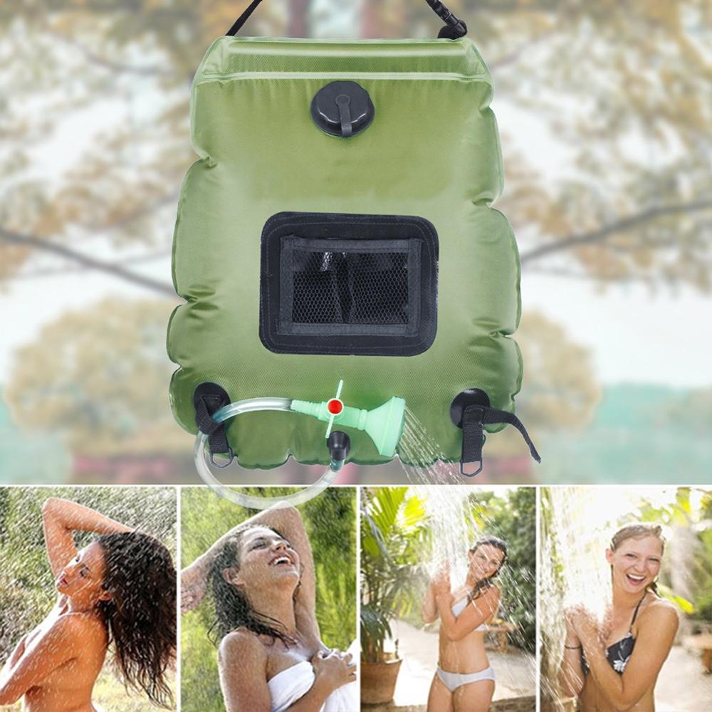 Soar-Powered Portable Travel Heated Shower Bag | Kalsten