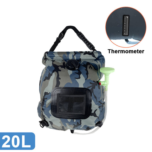 Soar-Powered Portable Travel Heated Shower Bag | Kalsten