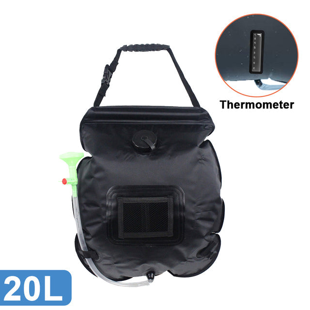 Soar-Powered Portable Travel Heated Shower Bag | Kalsten