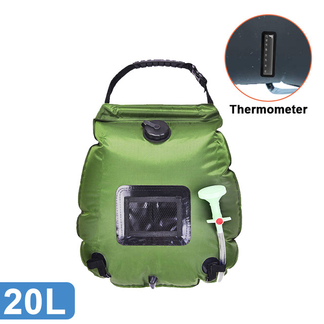 Soar-Powered Portable Travel Heated Shower Bag | Kalsten