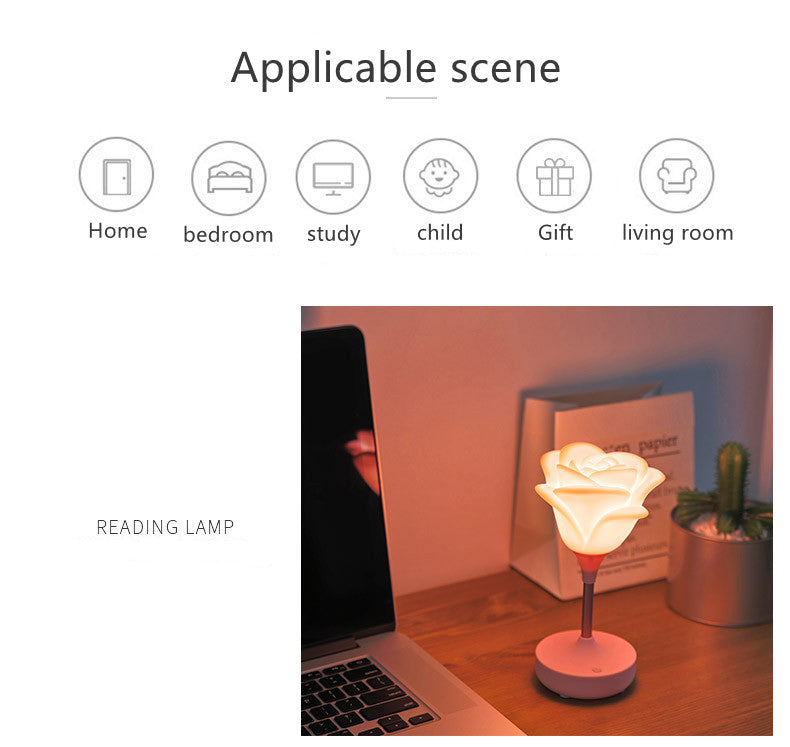 Rose Flower Romantic Touch Night Light | Kalsten