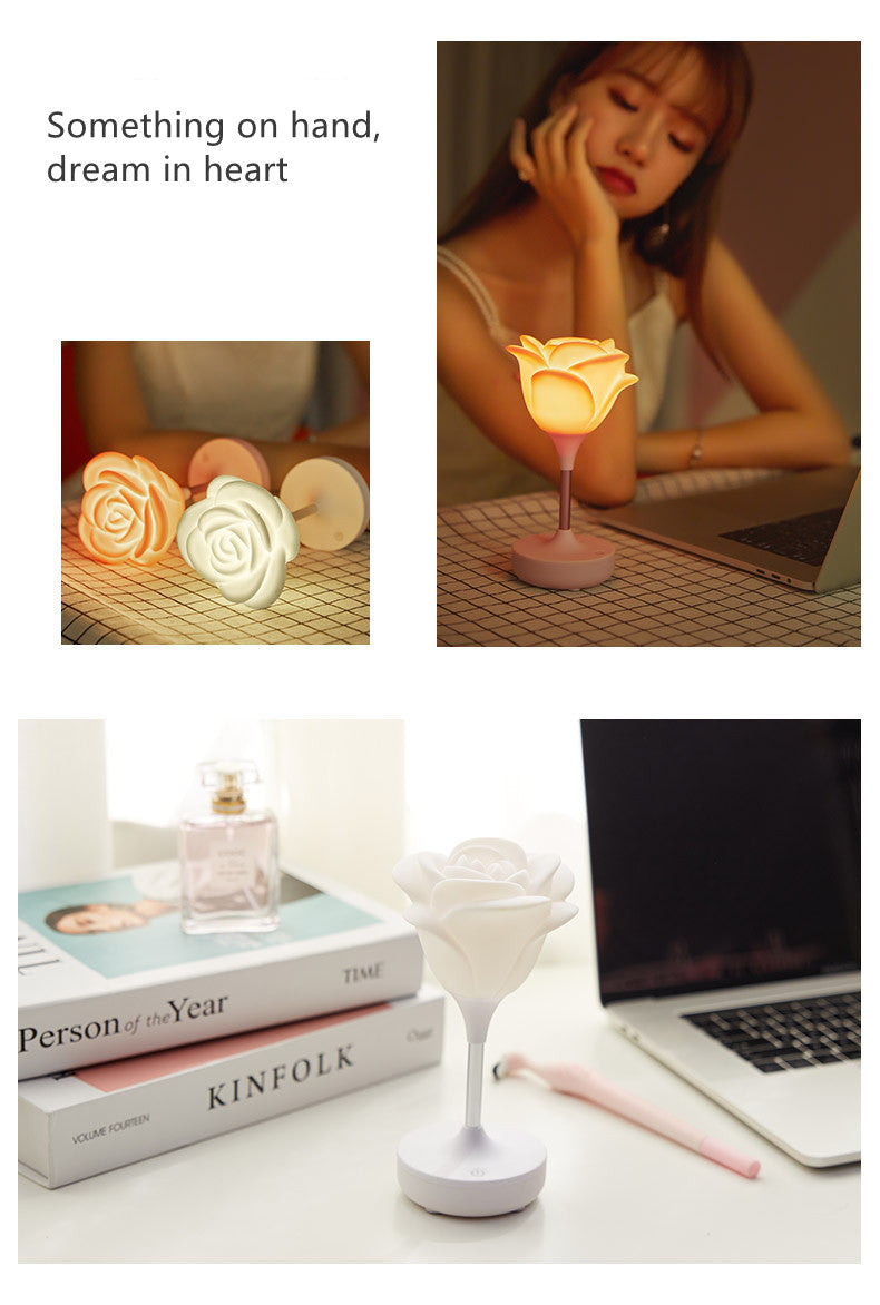 Rose Flower Romantic Touch Night Light | Kalsten
