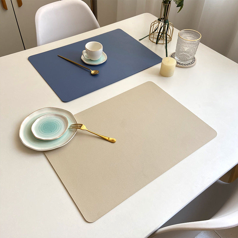 BowLift | Modern rectangular waterproof PU leather placemats