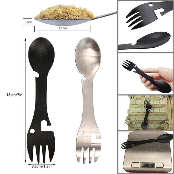 Stainless Steel Multifunctional Bottle Opener Spork | Kalsten
