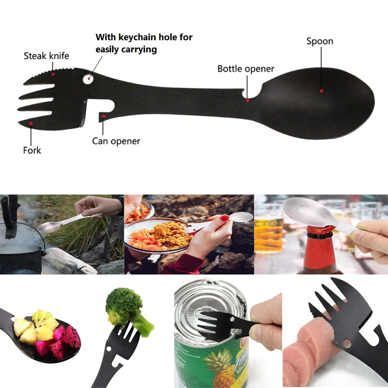 Stainless Steel Multifunctional Bottle Opener Spork | Kalsten