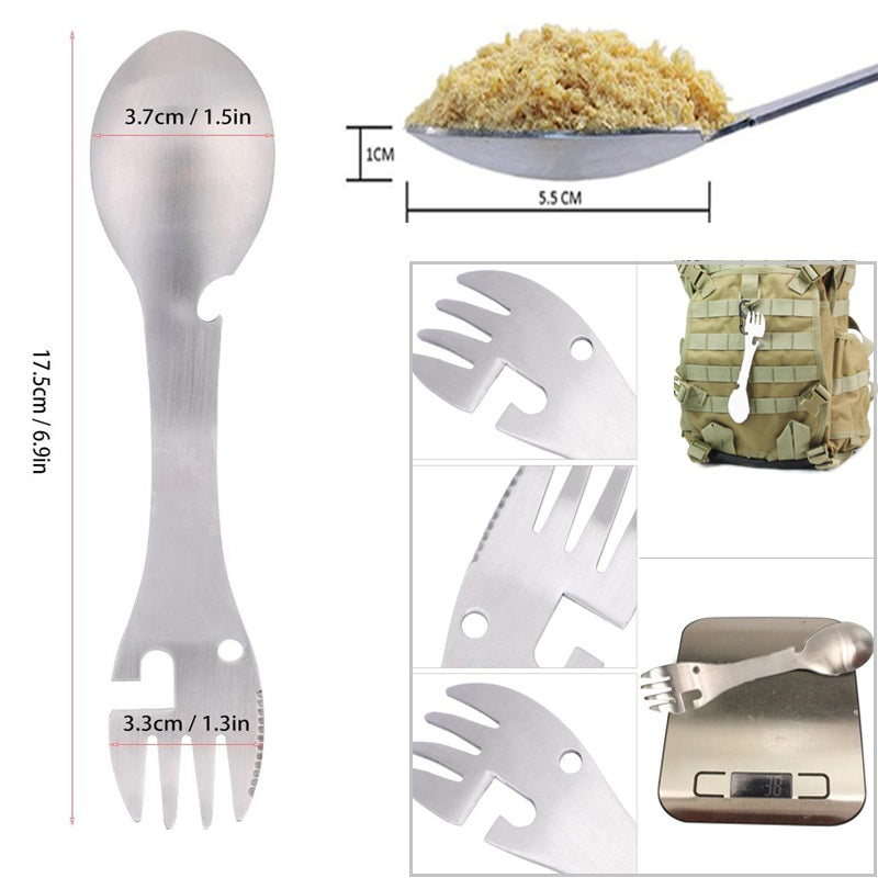Stainless Steel Multifunctional Bottle Opener Spork | Kalsten