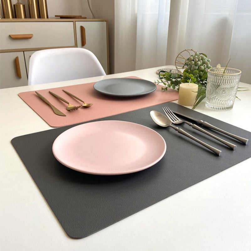 BowLift | Modern rectangular waterproof PU leather placemats