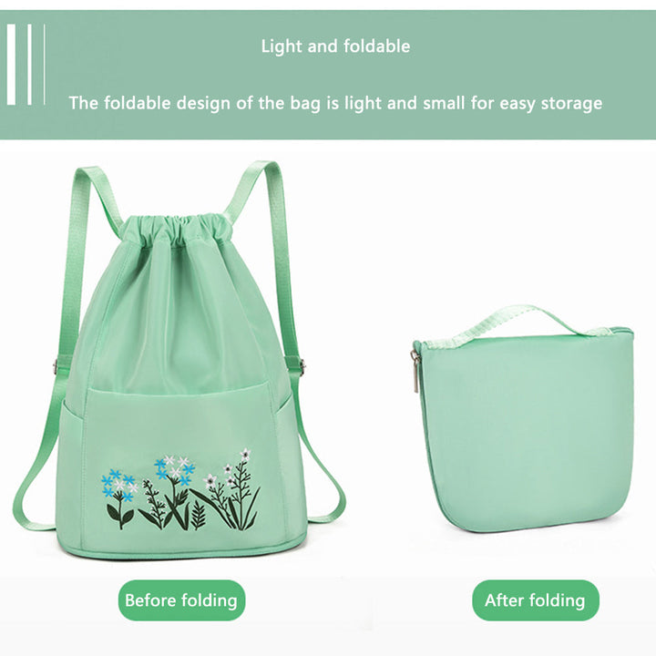 Flower Waterproof Folding Large Travel Backpack | Kalsten