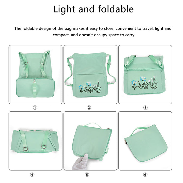 Flower Waterproof Folding Large Travel Backpack | Kalsten