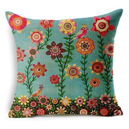 BowLift | Floral Animal Tree of Life Bird Back Home Decorative Throw Pillow Cover