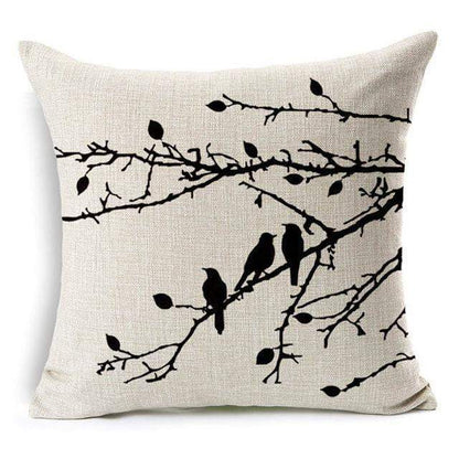 BowLift | Floral Animal Tree of Life Bird Back Home Decorative Throw Pillow Cover