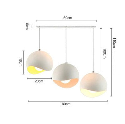 Modern Aluminum Eggshell Nordic Pendant Lamp | Kalsten