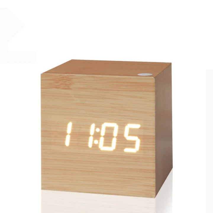 Modern Wooden Cube Digital Clock Kalsten