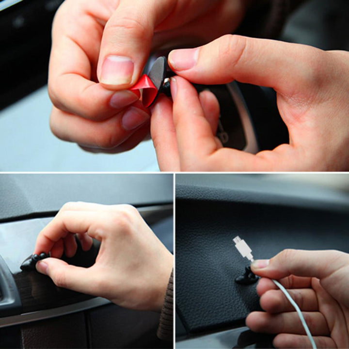 Car Cable Holder Clips (8 Pcs) | Kalsten