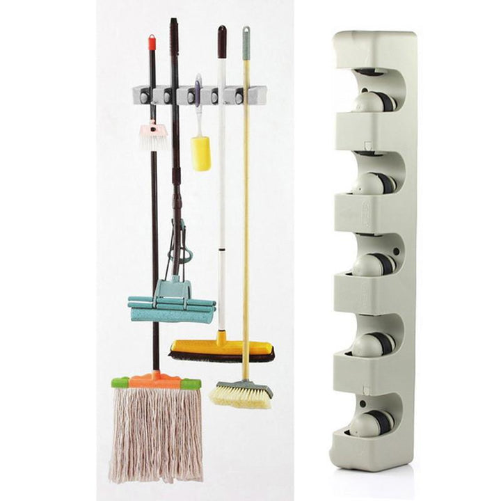 Mop & Broom Organizer Wall Mount Hanger | Kalsten