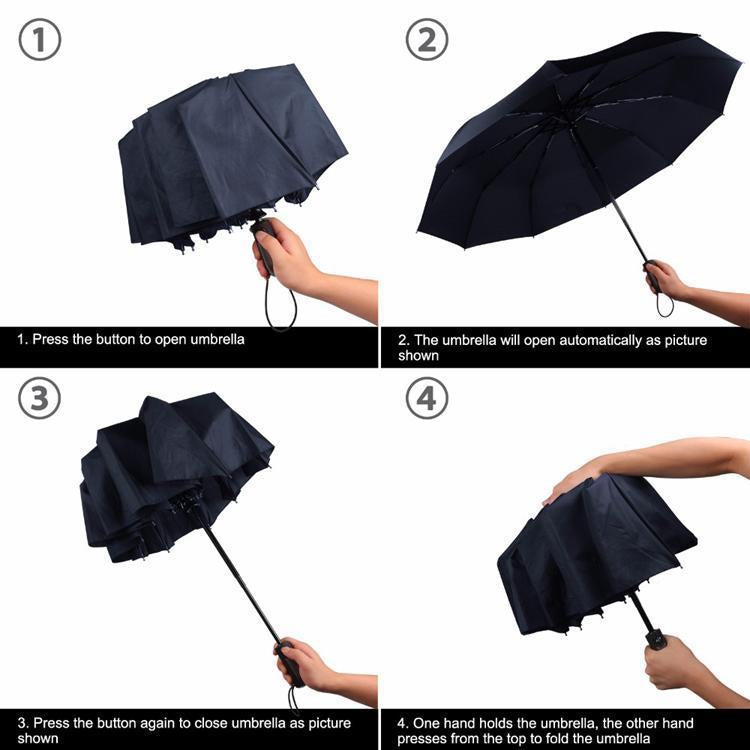 Kalsten | Luxury Automatic Open & close Umbrella Folding Wind water Resistant