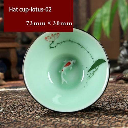 Skanto | Hand-Painted Ceramic Bowls | Traditional Chinese Lotus Design