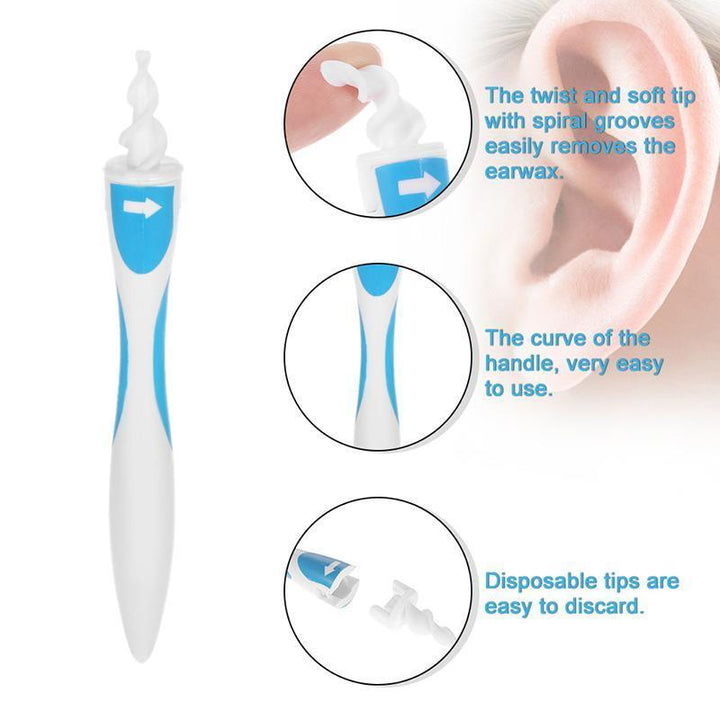 Kalsten | Smart Earpick Spiral Ear Wax Remover Cleaner 16 Tips