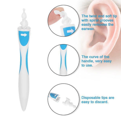 Skanto | Smart Spiral Ear Wax Remover Ear Pick Cleaning Kit 16 Tips