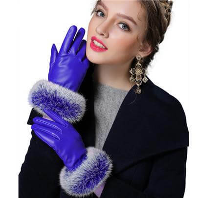 Kalsten | Women Genuine Rabbit Fur Gloves