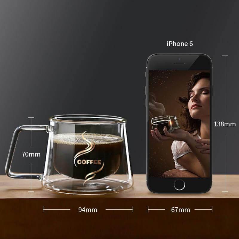 Kalsten | Double Glass High Temperature Coffee Cup