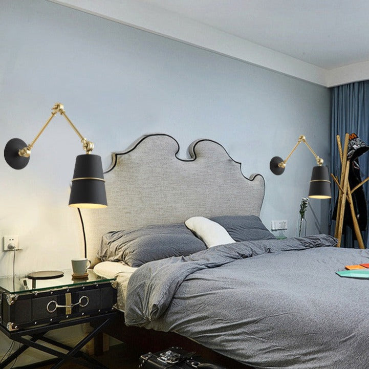 Nordic Iron Swing Long Arm Modern Wall Lamp | Kalsten