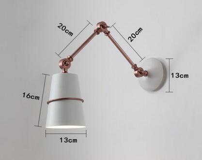 Nordic Iron Swing Long Arm Modern Wall Lamp | Kalsten