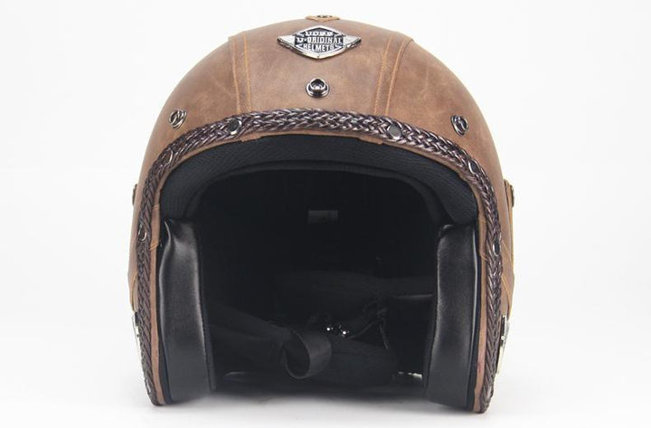 Kalsten | Retro Vintage Motorcycle Helmet Open Face With Goggle Mask