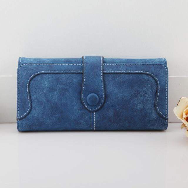 Kalsten | Exclusive Women Wallets New Winter Fashion Trends Pumping Frosted Multi-card Position Two Fold Wallet Lady Ms. Long Purse Card