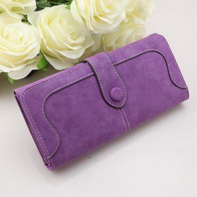 Kalsten | Exclusive Women Wallets New Winter Fashion Trends Pumping Frosted Multi-card Position Two Fold Wallet Lady Ms. Long Purse Card