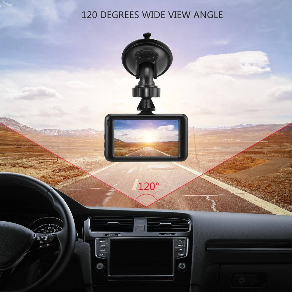 Kalsten | 3 inch Dash Camera Car DVR Dash Cam Video Recorder HDMI HD 1080P Camcorder Night Vision Motion Detection Loop Recording