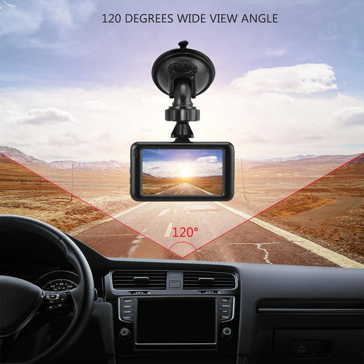 Kalsten | 3 inch Dash Camera Car DVR Dash Cam Video Recorder HDMI HD 1080P Camcorder Night Vision Motion Detection Loop Recording