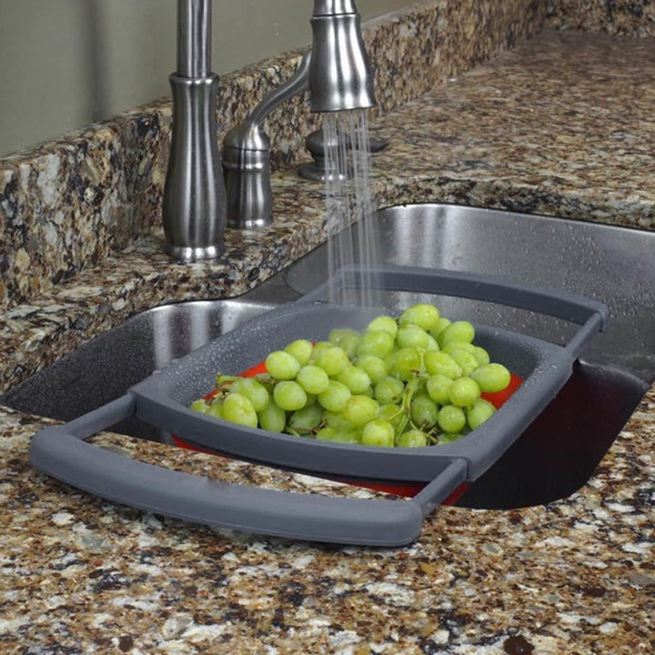 Collapsible Extendable Silicone Strainer | Kalsten